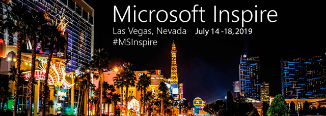 Microsoft Inspire 2019, July 14-18 in Las Vegas